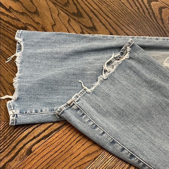 Flying Monkey Distressed Blue Flare Jeans - Picture 5 of 7